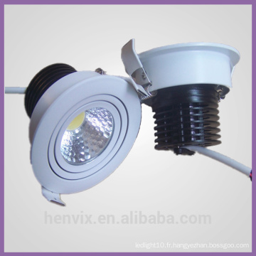 10W haute cri COB LED downlight dimmable led downlight